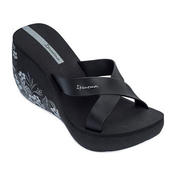 Ipanema Wedge Women Lipstick Straps Black 310529FWS Ireland